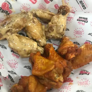 Garlic Parmesan and Honey Hot wing dings!!