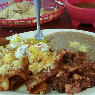 Mmmmmm super delicious. The red and green chile is so good here. The tostadas are a bit stale but the food is mouth watering