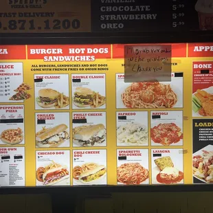 Menu 2.14.23  Top cut off a little but it's a vanilla milkshake for 5.99