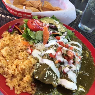 Green Mole Enchiladas