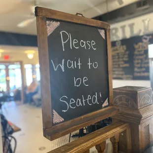 a blackboard with a message on it