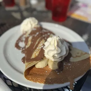 Kids Banana and Chocolate Crepe