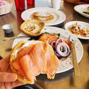 food, bagel, bagels