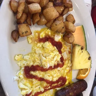2 Eggs with Sausage