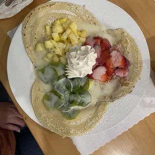 Fruit crepes