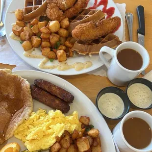 Chicken 'N' Waffles Speggtacular Special
