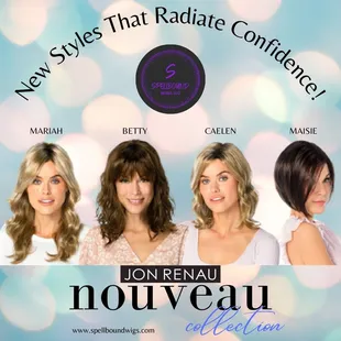 Introducing the newest collection from Jon Renau!  Meet the Nouveau collection of comfortable and cool easy to wear styles!