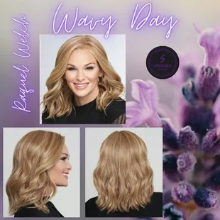Timeless beauty starts right here!  Wavy Day is the newest style from Raquel Welch and is available in a whopping 34 colors!