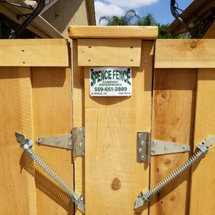 Gates w/ self closing springs (required if you have a pool)