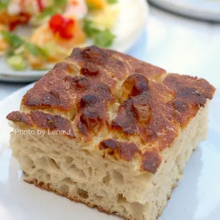 Sourdough focaccia ($3) - pretty good, quite chewy and stretchy