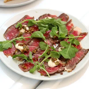 Rare Beef, Horseradish Crème Fraîche ($10)