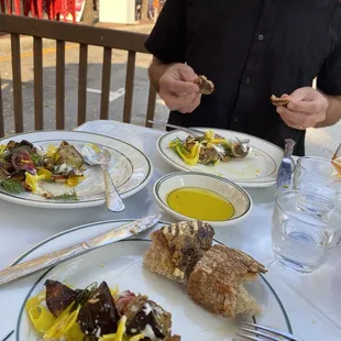 Roasted eggplant salad