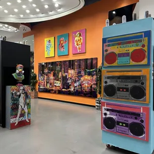 View of artwork inside the gallery.