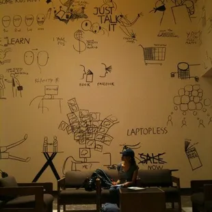 Dan Perjovschi in the Central Court