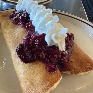 Crêpes with Marion Berry compote