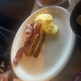 Kids eggs and meat