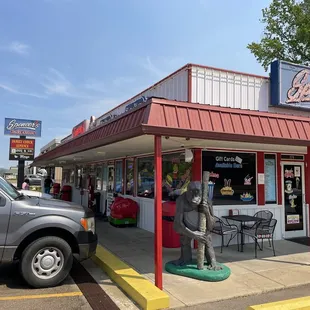 the outside of the store