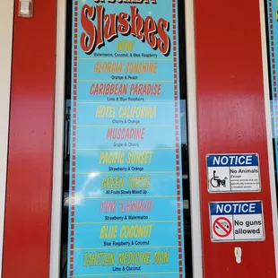Slush menu