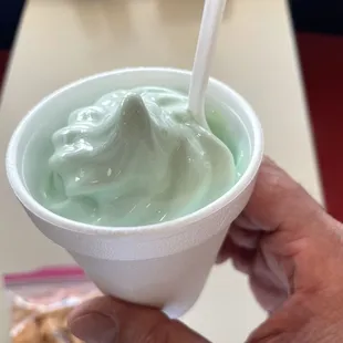 Pistachio Soft Serve.  Very nice