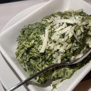 Blue Cheese Creamed Spinach