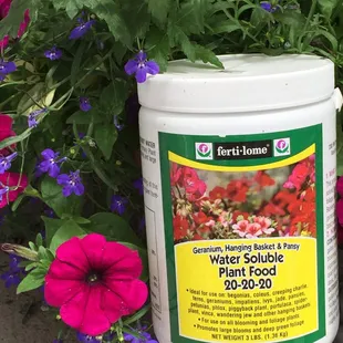 a bucket of water soluble