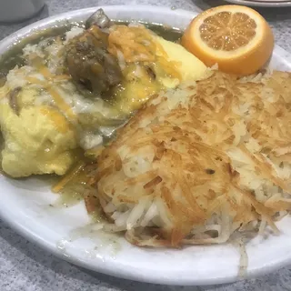 Chile Verde Omelette