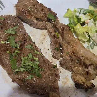 At least  of this Carne Asada was completely inedible.