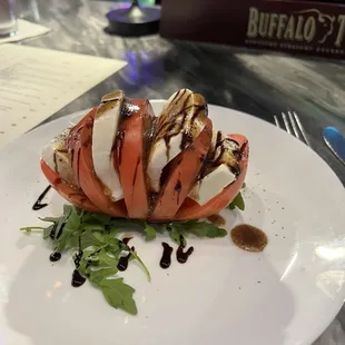 Caprese appetizer. Enough to share for sure!