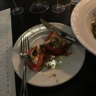 Delicious tomato caprecse!