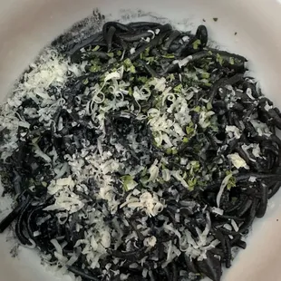 Squid ink pasta