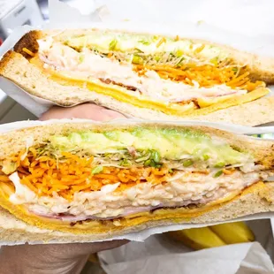 Mixed Avo (minus the pickles)...comes with chips or salad, plus their signature potatoes