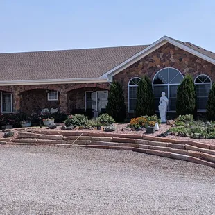 the front of the house