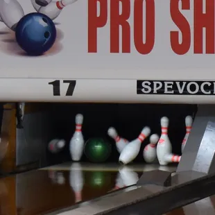a bowling alley