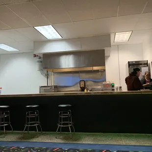 The new snack bar almost complete.