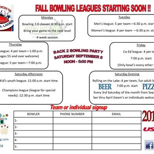 Join one of our leagues. Something for everyone!