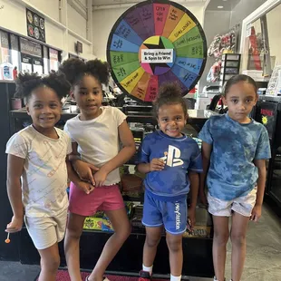 Bring a Friend and spin that wheel for prizes!