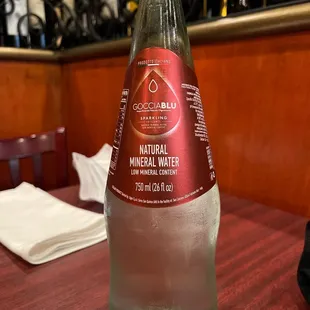 Natural mineral water available! From Italy!