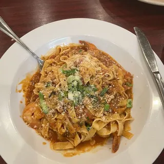 Fettuccine con Gamberi