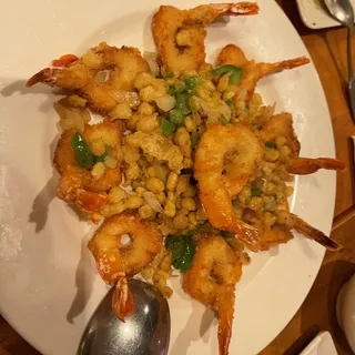 Crispy Shrimp with Golden Corn