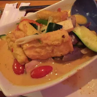 Tofu Panang Curry in Spicy Clay Pot