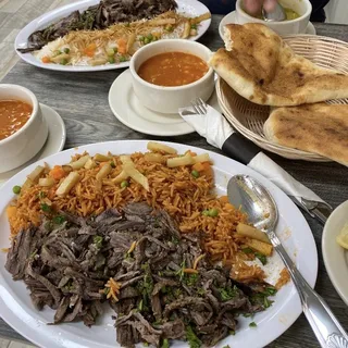 Beef Shawarma Platter