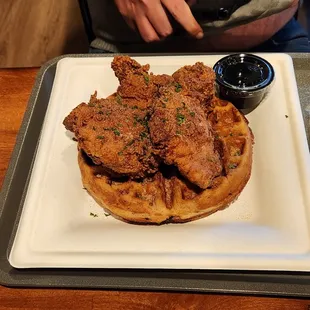 Chicken and waffle