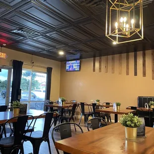 Inside the restaurant