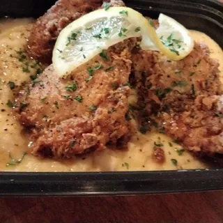 Lemon Pepper Chicken and Grits
