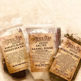 Salt , sugar , and tea