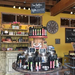 a display of various spices