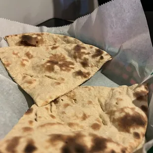 Plain Naan (not covered in grease or oil, thank you!!)