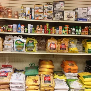 a variety of food items