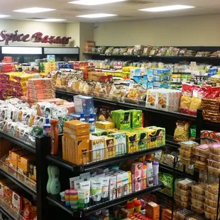 a wide variety of food items