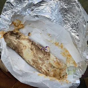 79. Chicken Tikka Wrap (this was HUGE. Was the size of a baby)